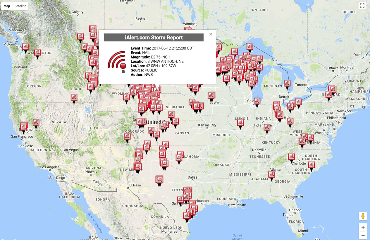 storm report hail map plot example image